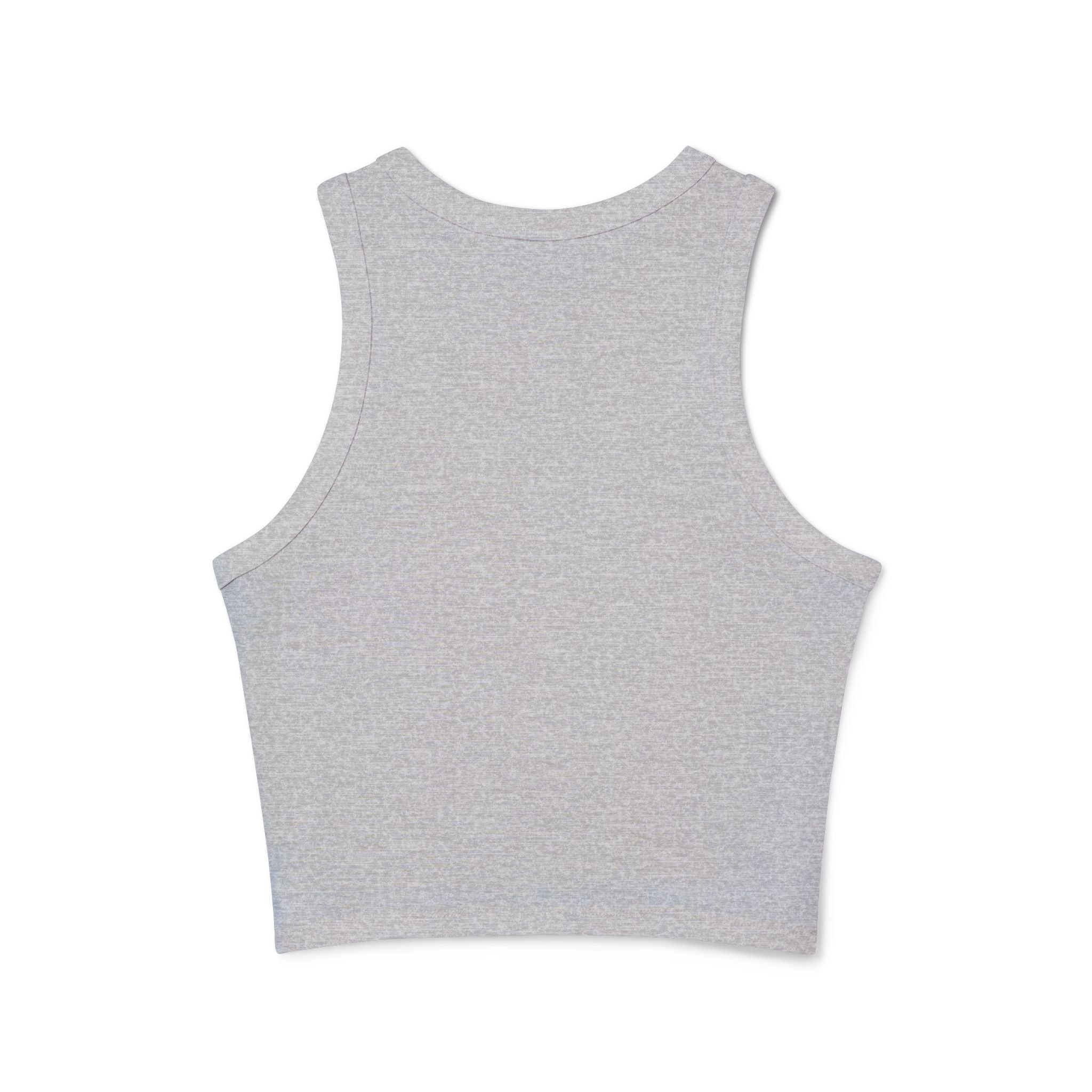 Peach by Pilates Women's Micro Rib Racer Tank Top - Stylish Workout Tee