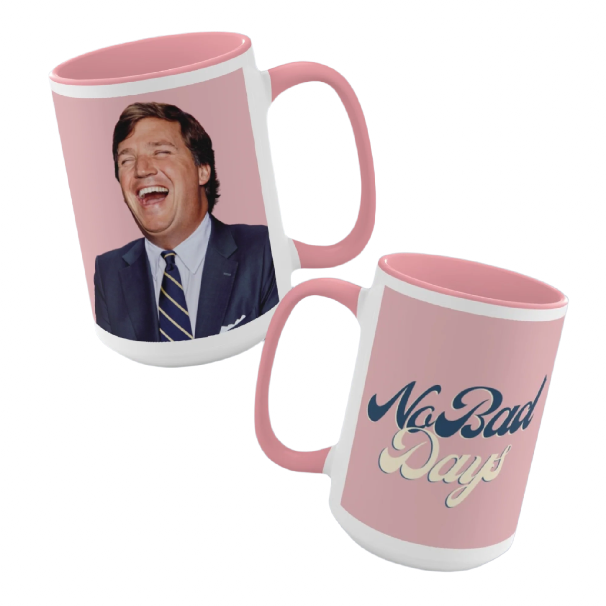 No Bad Day Tucker Carlson Accent Mug 15 oz
