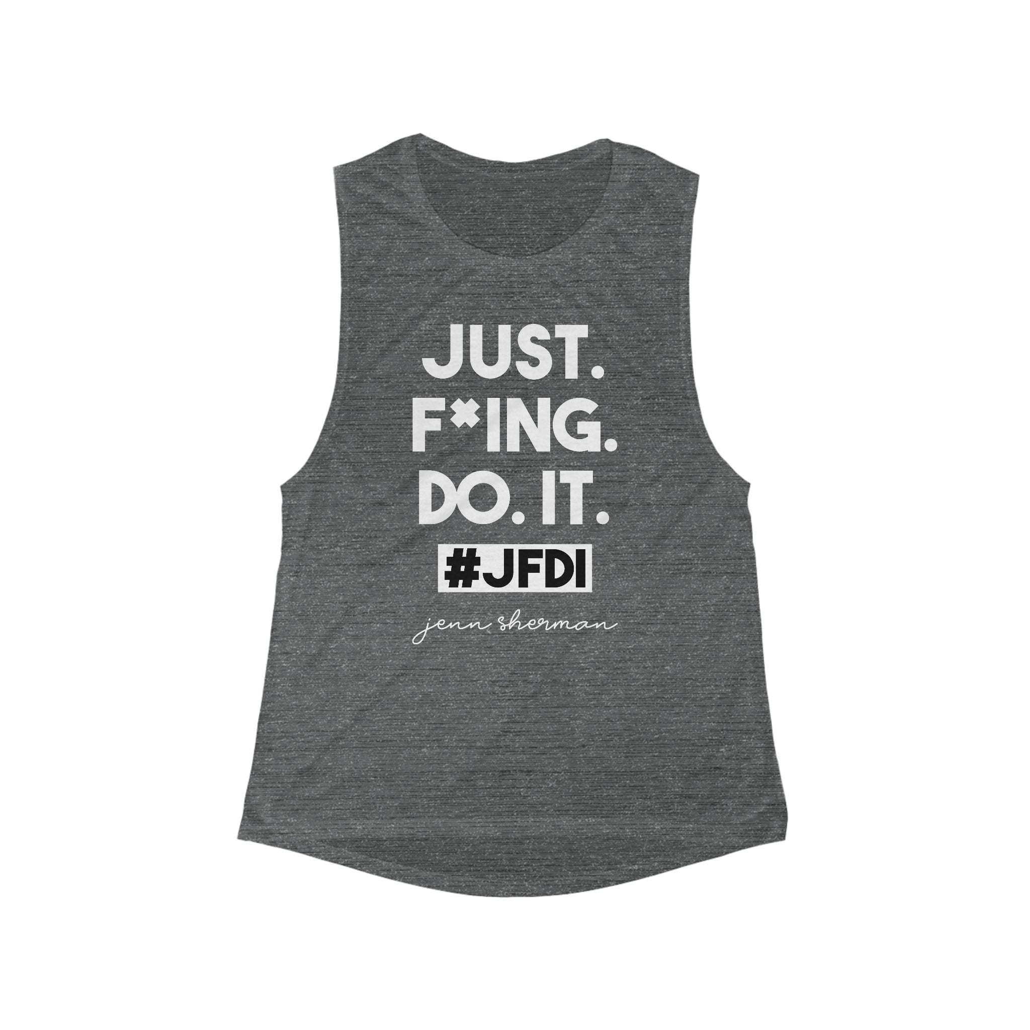 JFDI Jenn Sherman Women's Flowy Scoop Muscle Tank