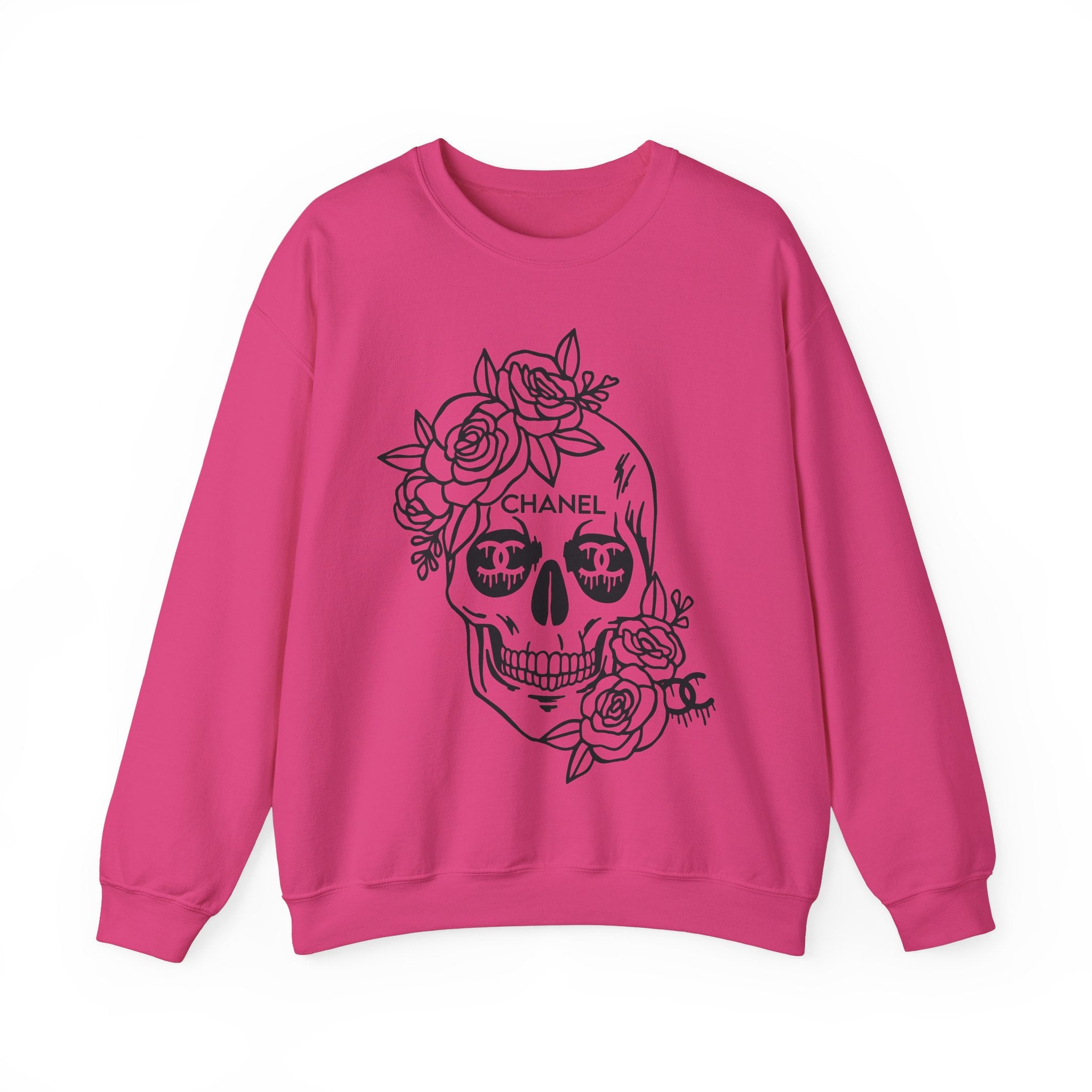 Designer Skull Crewneck Sweatshirt