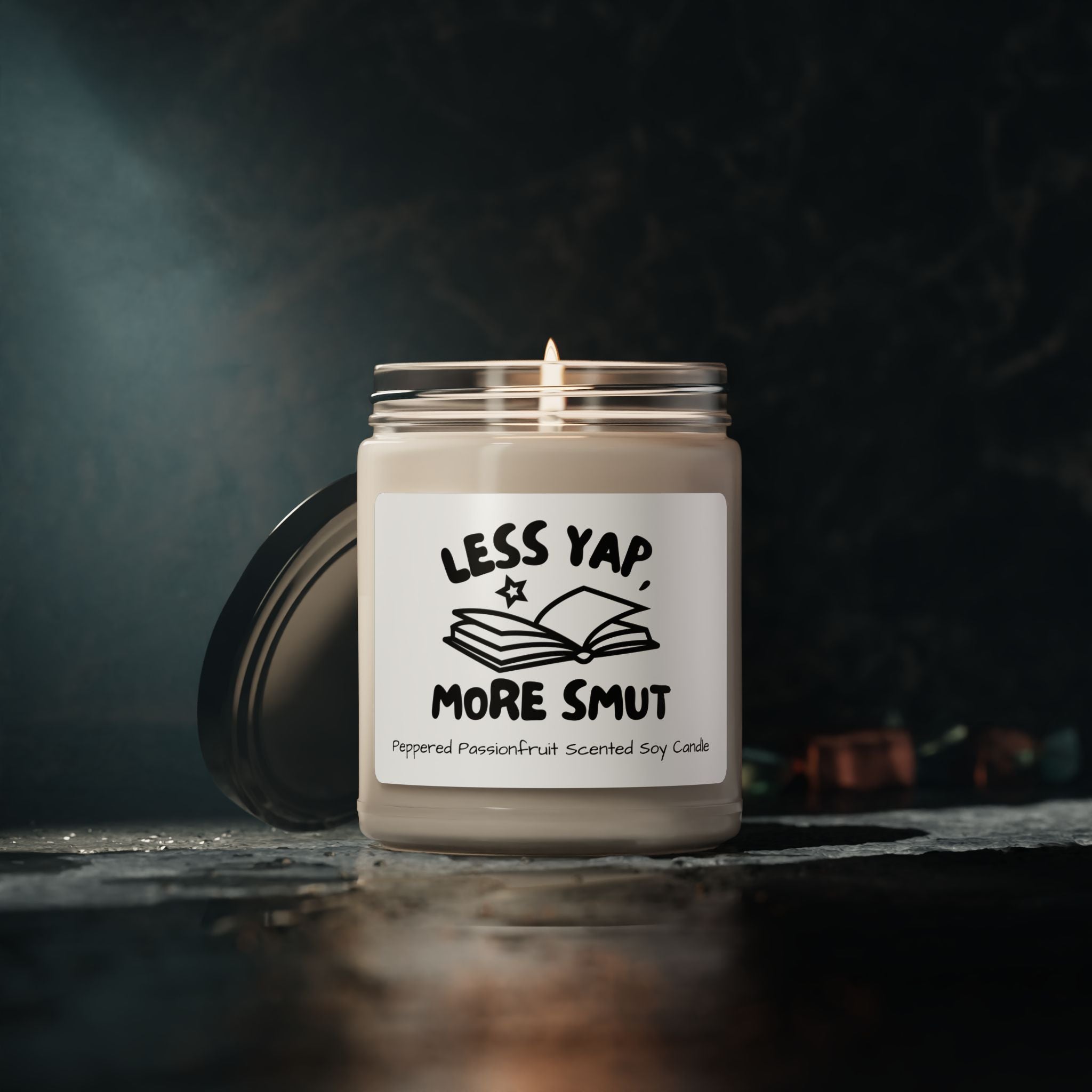 Less Yap, More Smut Juicy Apple Scented Soy Candle -