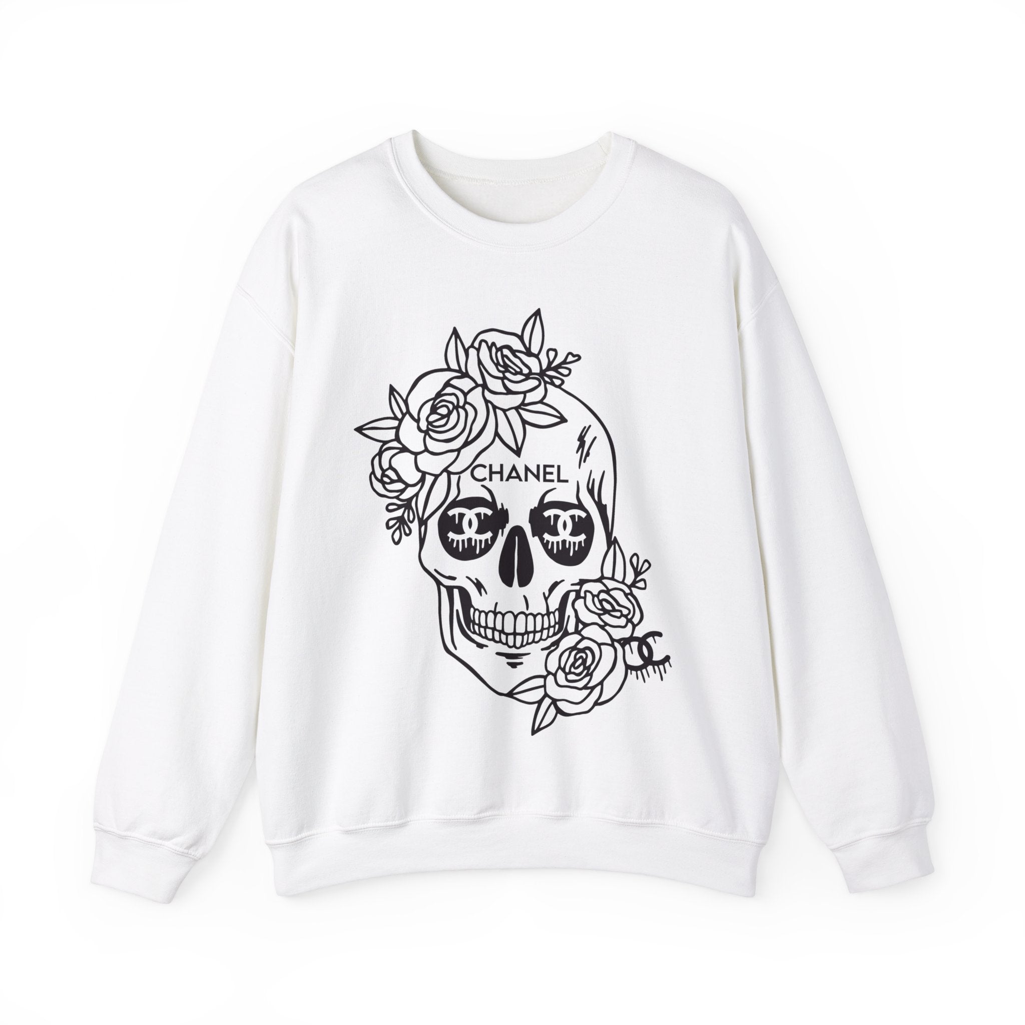 Designer Skull Crewneck Sweatshirt