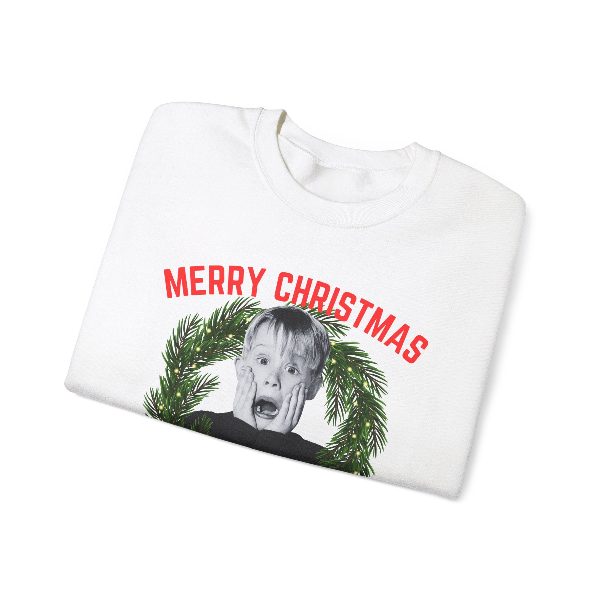 🎄 Merry Christmas, ya filthy animal 🎄Crewneck Sweatshirt | Kevin Mccallister Home Alone Christmas Sweatshirt