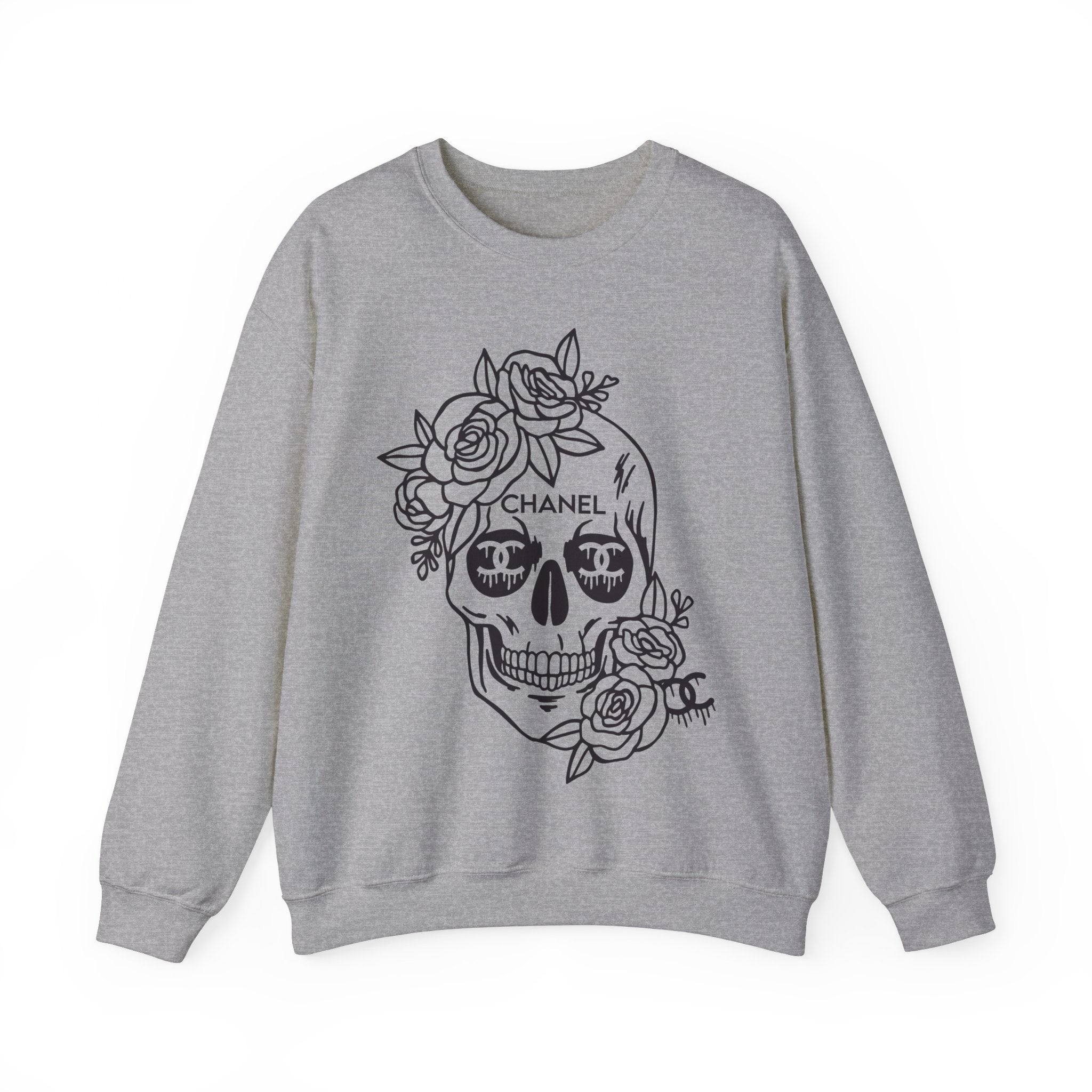 Designer Skull Crewneck Sweatshirt