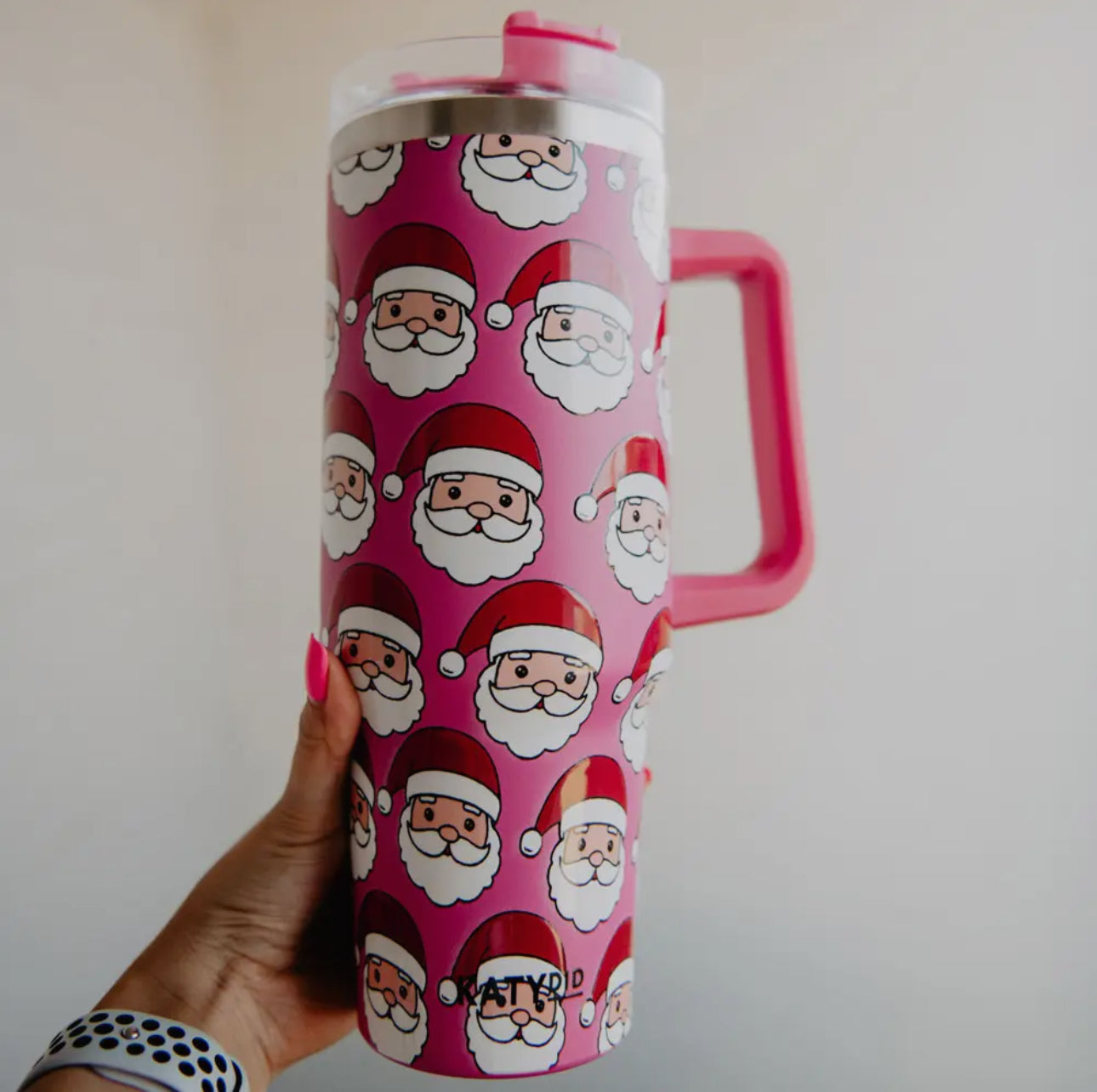 🎅🏼Pink Santa Tumbler🎅🏼