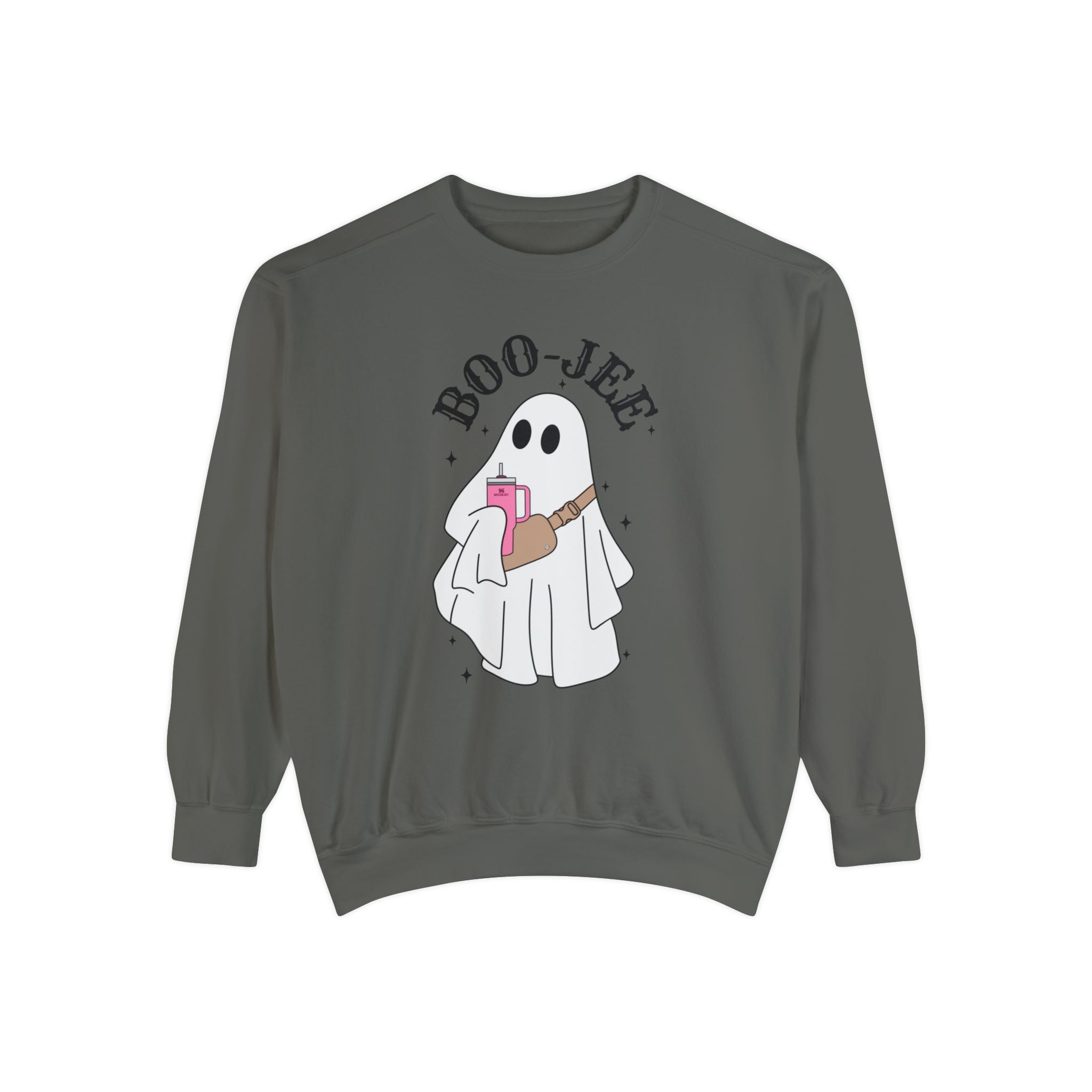 Boo-Jee Garment-Dyed Sweatshirt | Funny Boojee sweatshirt for fall halloween | Boujee Bougie