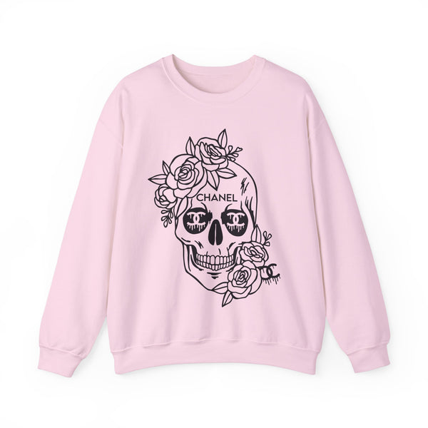 Designer Skull Crewneck Sweatshirt