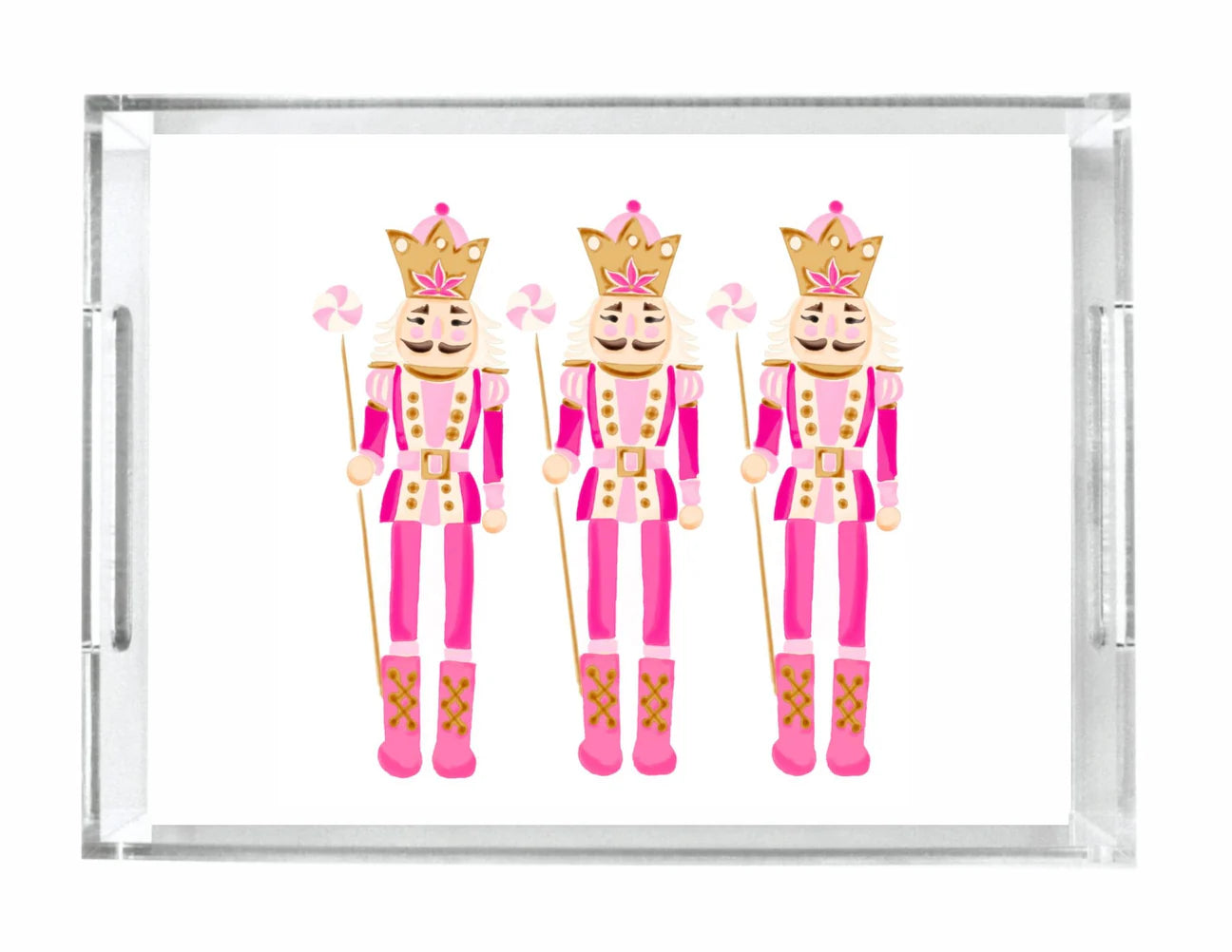 🎀Pink Nutcracker Acrylic Serving Tray🎀