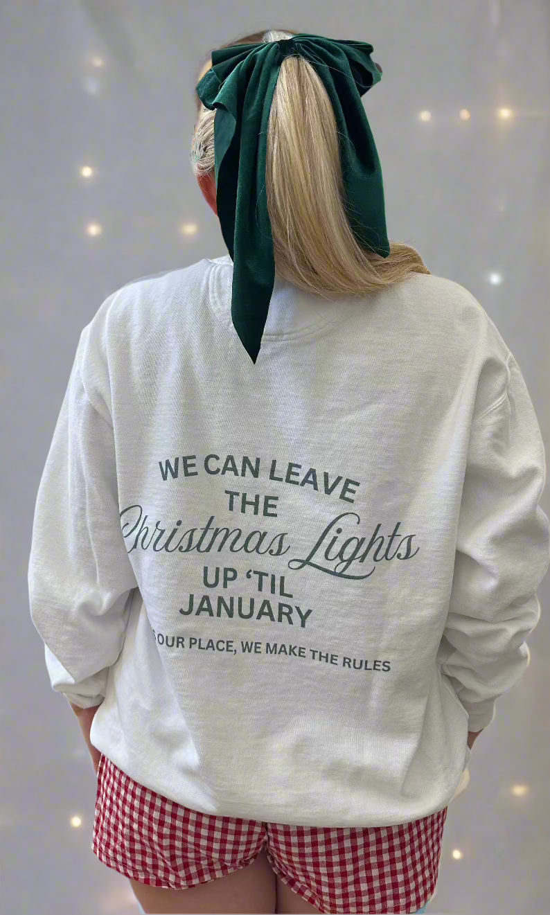 CHRISTMAS LIGHTS COMFORT COLORS SWEATSHIRT | Swifts Sweatshirt