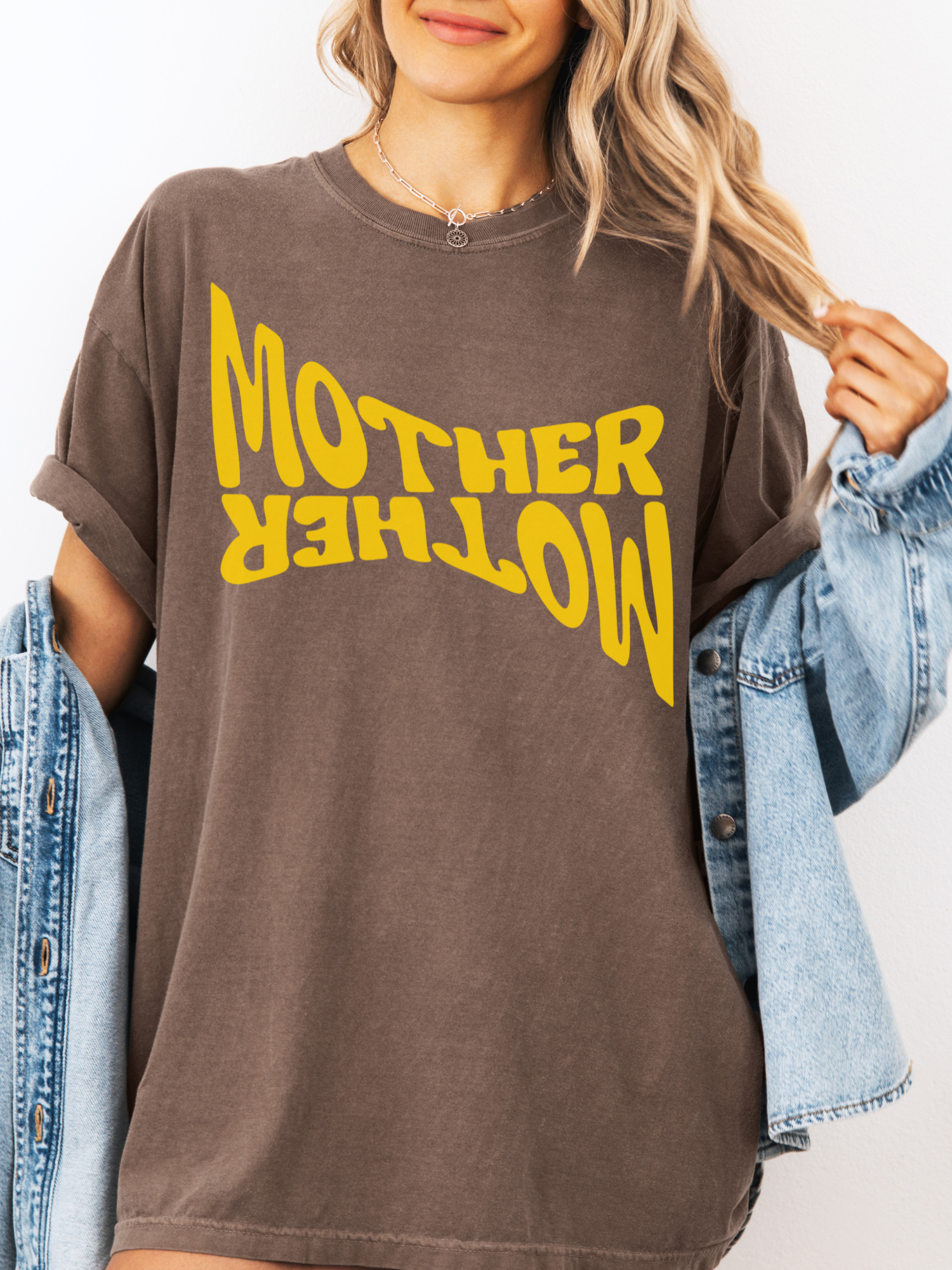 Mother Abstract Unisex Garment-Dyed T-Shirt