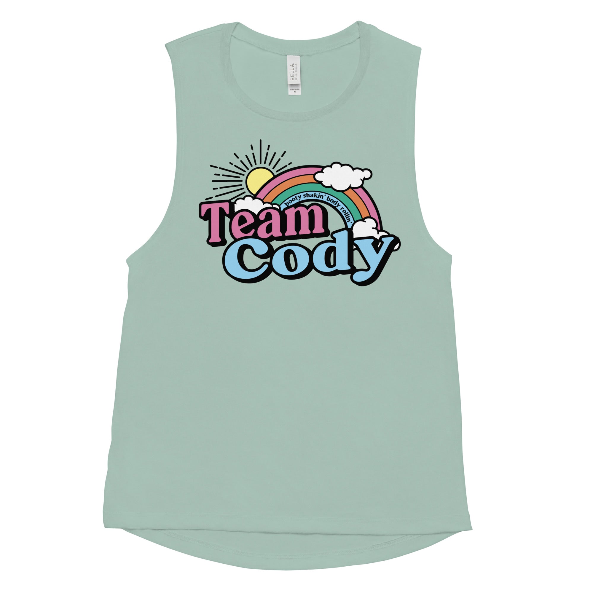 Team Cody Rainbow Sunshine Womens Muscle Tank